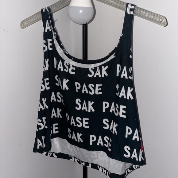 TMMG Haitian Sak Pase Print Cropped Tank Top - Picture 1 of 3